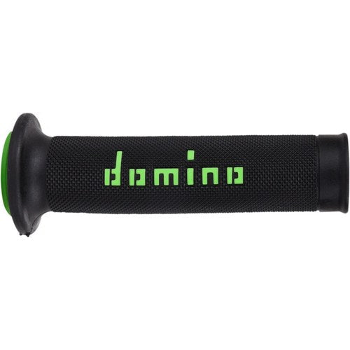 Domino Black/Green Dual Compound MotoGP Grips | A01041C4440