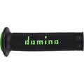 Domino Black/Green Dual Compound MotoGP Grips | A01041C4440