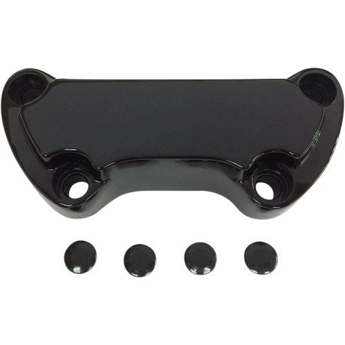 Drag Specialties Black Scalloped Handlebar Clamp | 03-0107SB