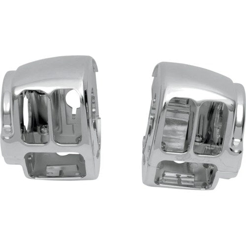 Drag Specialties Chrome Left-Side Lower Switch Housing | H07-0771A-LB