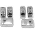 Drag Specialties Chrome Switch Caps for '11 Street Models | H07-0340CO-C