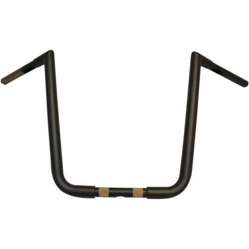 LA Choppers Flat Black 16" Big Twin Peaks Handlebar | LA-7360-16M