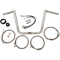 LA Choppers Chrome 10" '17 Fltr Handlebar and Cable Kit | LA-7312KT1-61
