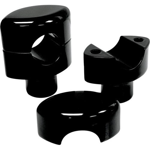 LA Choppers Black 1-1/2" Smooth Risers for 1" Handlebars | LA-7402-01B