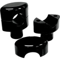 LA Choppers Black 1-1/2" Smooth Risers for 1" Handlebars | LA-7402-01B