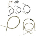LA Choppers Standard Braided Handlebar Cable/Brake Line Kit | LA-8006KT-16