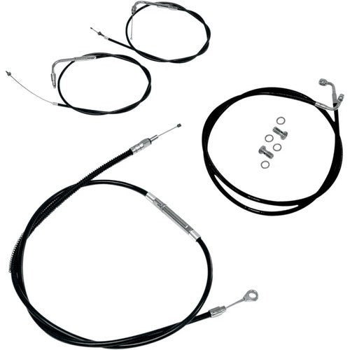 LA Choppers Standard Vinyl Braided Handlebar Cable/Brake Line Kit LA-8110KT-08B
