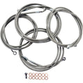 LA Choppers Standard Braided Handlebar Cable/Brake Line Kit | LA-8052KT-13