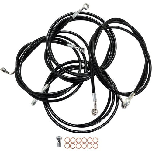 LA Choppers Standard Vinyl Braided Handlebar Cable/Brake Line Kit LA-8052KT-13B