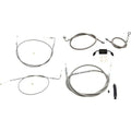 LA Choppers Standard Braided Handlebar Cable/Brake Line Kit | LA-8321KT-08