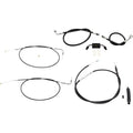 LA Choppers Standard Vinyl Braided Handlebar Cable/Brake Line Kit LA-8321KT-08B