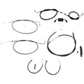 LA Choppers Complete Vinyl Braided Handlebar Cable/Brake Line Kit LA-8321KT2-16B