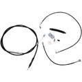 LA Choppers Complete Vinyl Braided Handlebar Cable/Brake Line Kit LA-8152KT-13B
