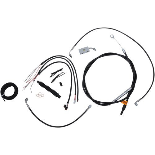 LA Choppers Complete Vinyl Braided Handlebar Cable/Brake Line Kit LA-8152KT2-16B