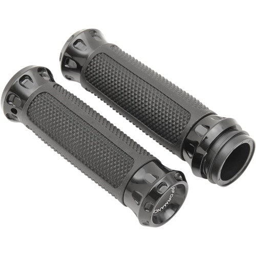 Performance Machine Black Overdrive Grips for Tbw | 0063-2082-B
