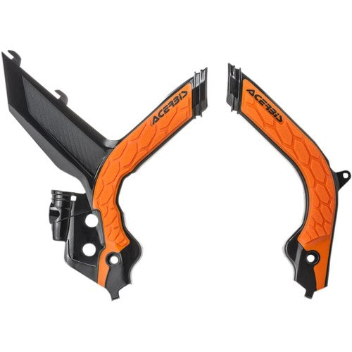 Acerbis X-Grip Frame Guards - KTM - Black/Orange | 2783155229