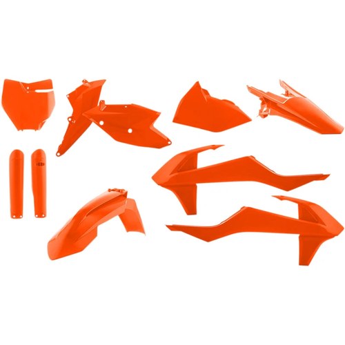Acerbis Full Replacement Plastic Kit w/Airbox Covers - '16 Orange | 2421065226