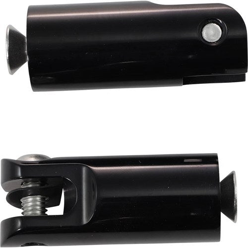 Accutronix Front Footpeg Mounts - Black | FPMT200-B