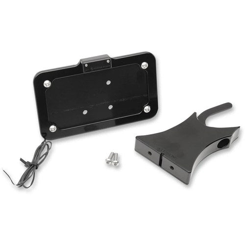 Accutronix Side Mount License Plate - Black | LPF121HV-B