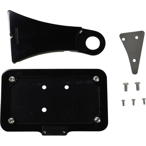 Accutronix Side Mount License Plate Assembly - Black | LPF114HV-B