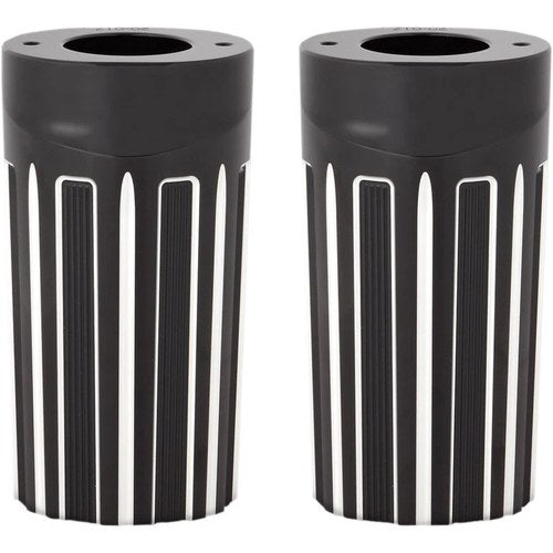 Arlen Ness 10-Gauge Fork Boot Covers - Black Anodized - Flht | 20-017
