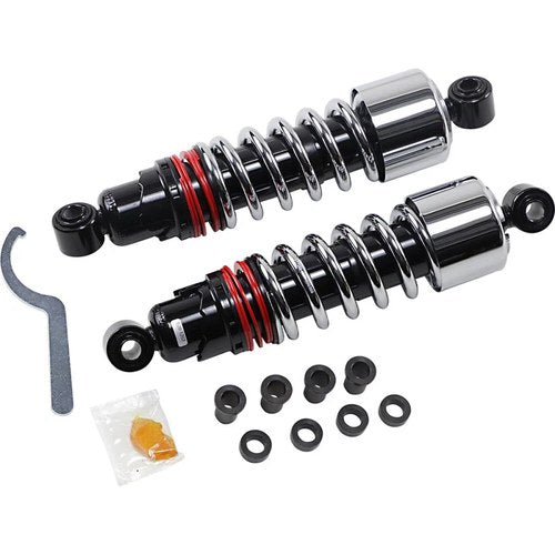 Burly Brand Slammer Plus Shocks - Chrome - Fxd | B28-1207