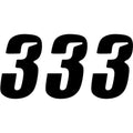 D'Cor Visuals Slash Number Plate - #3 - Black - 6" | 45-29-3