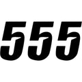 D'Cor Visuals Slash Number Plate - #5 - Black - 4" | 45-27-5