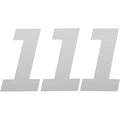 D'Cor Visuals Race Number Plate - #1 - White - 4" | 45-34-1