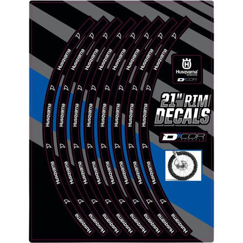 D'Cor Visuals Rim Decal - Husqvarna Logo - 21" Front | 40-80-210
