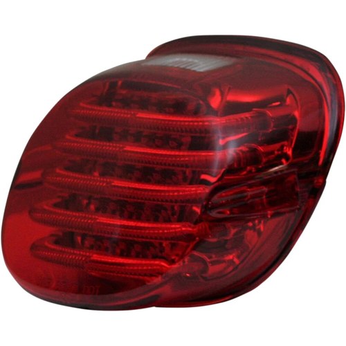Custom Dynamics Taillight, w/License Plate Illumination Window, Red PB-TL-LPW-R