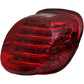 Custom Dynamics Taillight, w/License Plate Illumination Window, Red PB-TL-LPW-R
