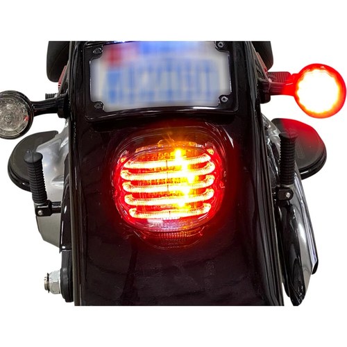 Custom Dynamics Taillight/Turn Signal, Bottom Window, Smoke Lens PB-TL-INT-BW-S