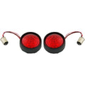 Custom Dynamics Bullet Turn Signal - 1157 - Black - Red Lens | PB-BB-RR-1157BR
