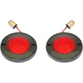 Custom Dynamics LED Flat Turn Signals - 1156 - Black - Red Lens | PB-FB-R-1156BR