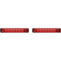 Custom Dynamics Saddlebag Lights - SS8 - Black/Red | PB-SB-SS8-BR