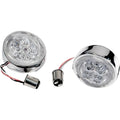 Ciro Rear Signal Light Inserts - Chrome - Red Lens | 45401