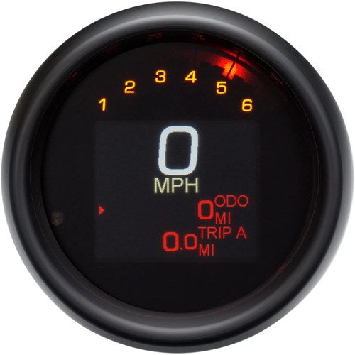 Dakota Digital Tank Speedometer - Black Bezel - 3-3/8" | MLX-3000-K