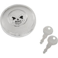Drag Specialties Skull Locking Gas Cap - Chrome - Non-Vented | 03-0320AS-B