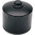 Drag Specialties Oil Filter - Spin-On - Black - With Nut | 14-0004BK