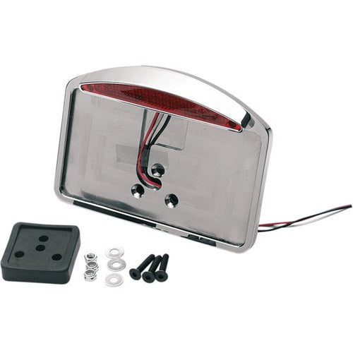 Drag Specialties License Plate Mount - Half-Moon | 28-6040LEDBXLB1