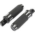 Drag Specialties Custom Footpegs - Black Cut | 354128