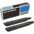 Drag Specialties Slashdown Slip-On Mufflers - Black - 3.5" - FL | H00964