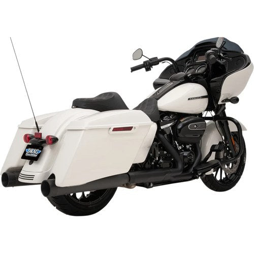 Drag Specialties 4" Slip-On Mufflers - Black/Black - FL | H00972