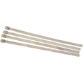 Cycle Performance Exhaust Wrap Clamps - Silver - 4 Pack | CPP/9076