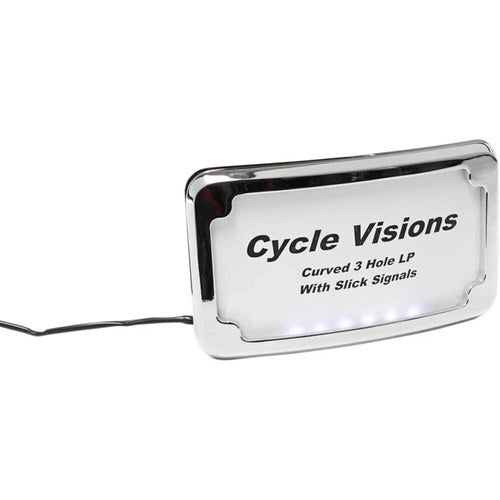 Cycle Visions License Plate Frame - Chrome | CV4641