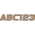 Hardline I.D. Sticker Kit - 700 Series - Brown | BRBLK700