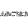 Hardline I.D. Sticker Kit - 700 Series - Silver | SIBLK700