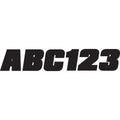 Hardline I.D. Sticker Kit - 350 Series - Black | BLK350EC