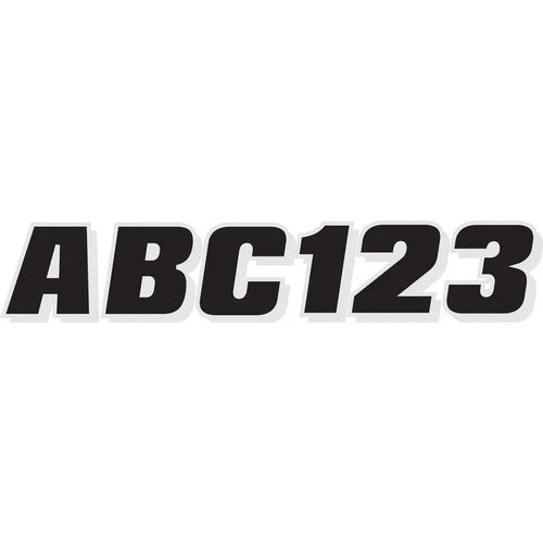 Hardline I.D. Sticker Kit - 320 Series - Black/Silver | BLKSI320